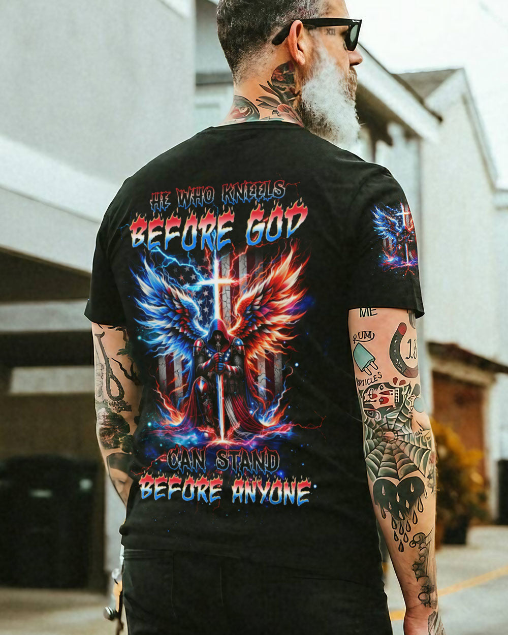 He Who Kneels Before God Warrior Men's All Over Print Shirt - Tltw1605245, easychoo.com