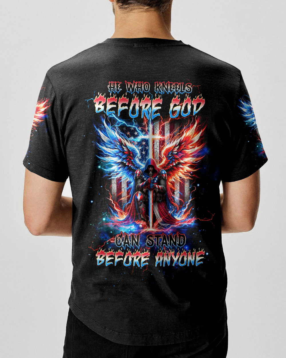 He Who Kneels Before God Warrior Men's All Over Print Shirt - Tltw1605245, easychoo.com