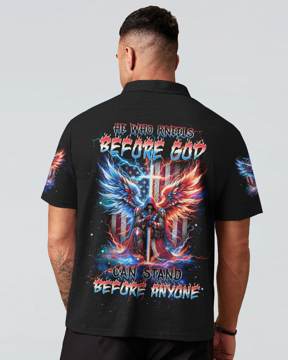 He Who Kneels Before God Warrior Men's All Over Print Shirt - Tltw1605245, easychoo.com