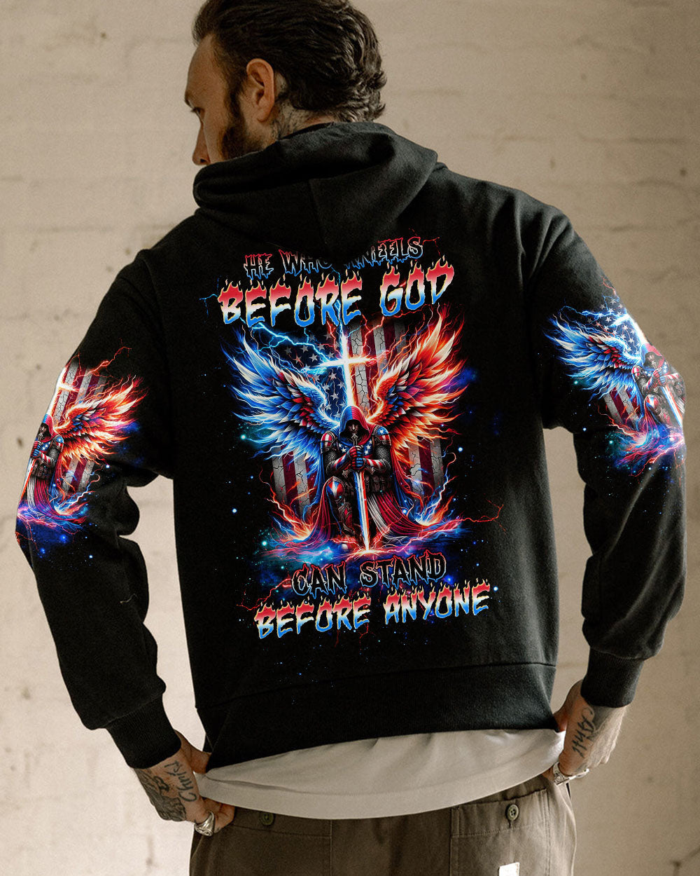 He Who Kneels Before God Warrior Men's All Over Print Shirt - Tltw1605245, easychoo.com