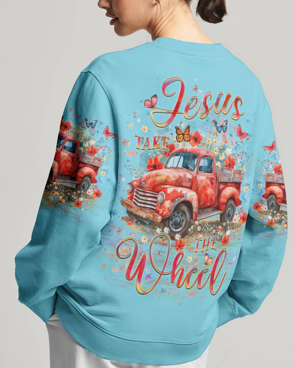Jesus Take The Wheel Women's All Over Print Shirt - Yhlt0706242, easychoo.com