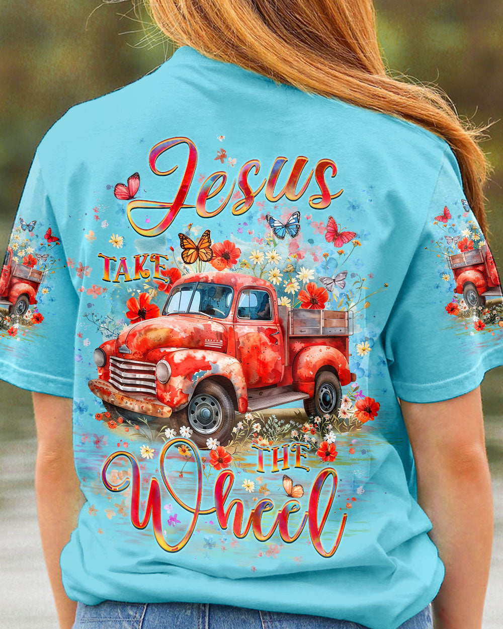 Jesus Take The Wheel Women's All Over Print Shirt - Yhlt0706242, easychoo.com