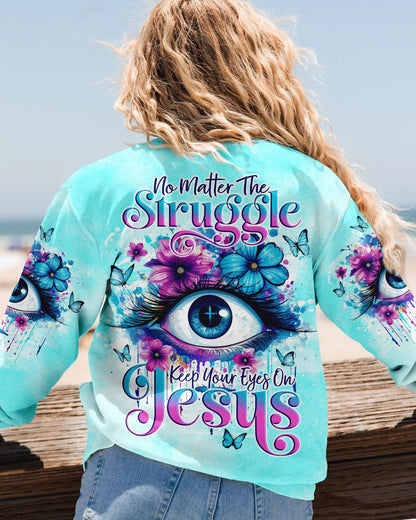 Keep Your Eyes On Jesus Women's All Over Print Shirt - Tlno1110234, easychoo.com