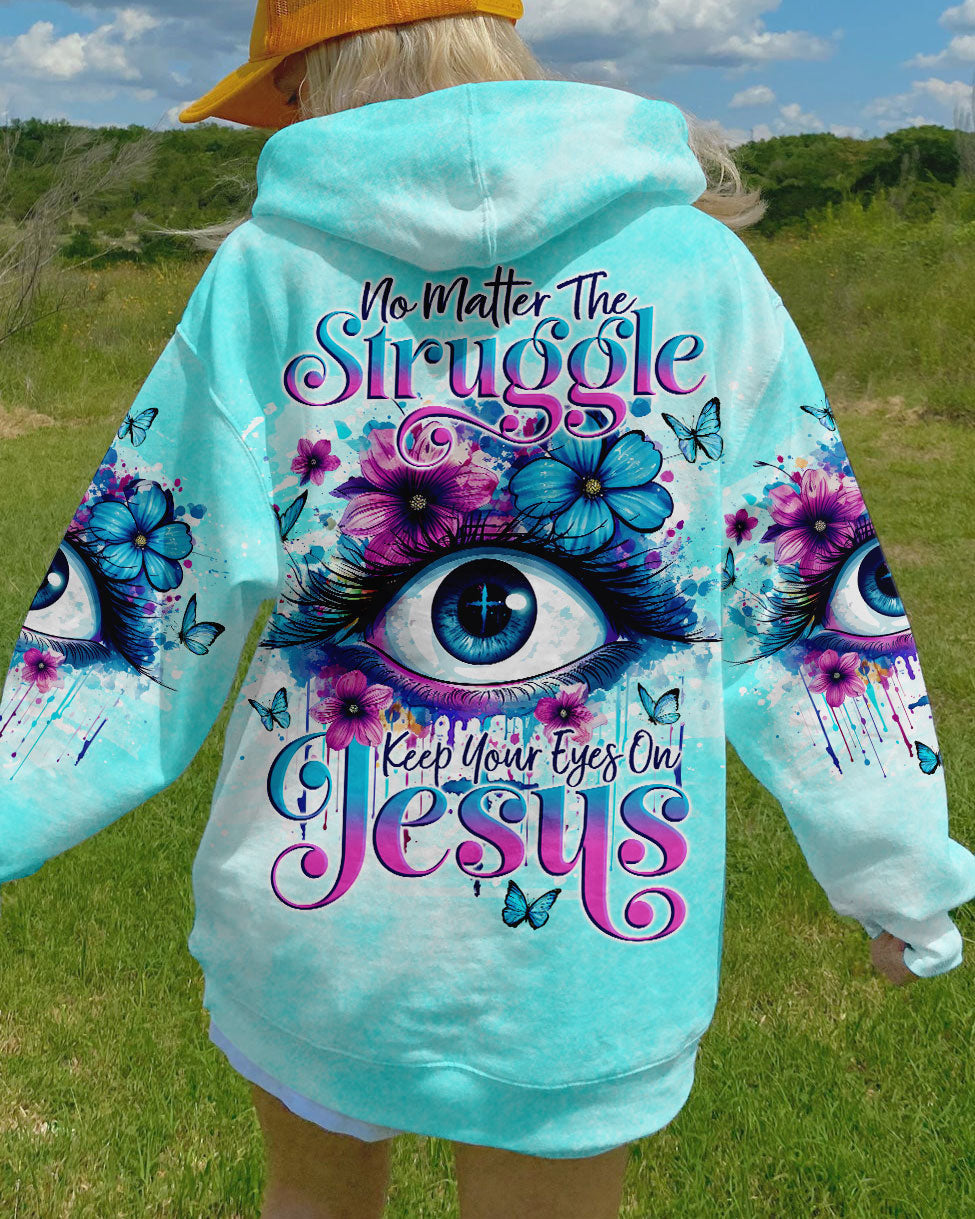 Keep Your Eyes On Jesus Women's All Over Print Shirt - Tlno1110234, easychoo.com