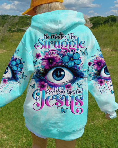 Keep Your Eyes On Jesus Women's All Over Print Shirt - Tlno1110234, easychoo.com