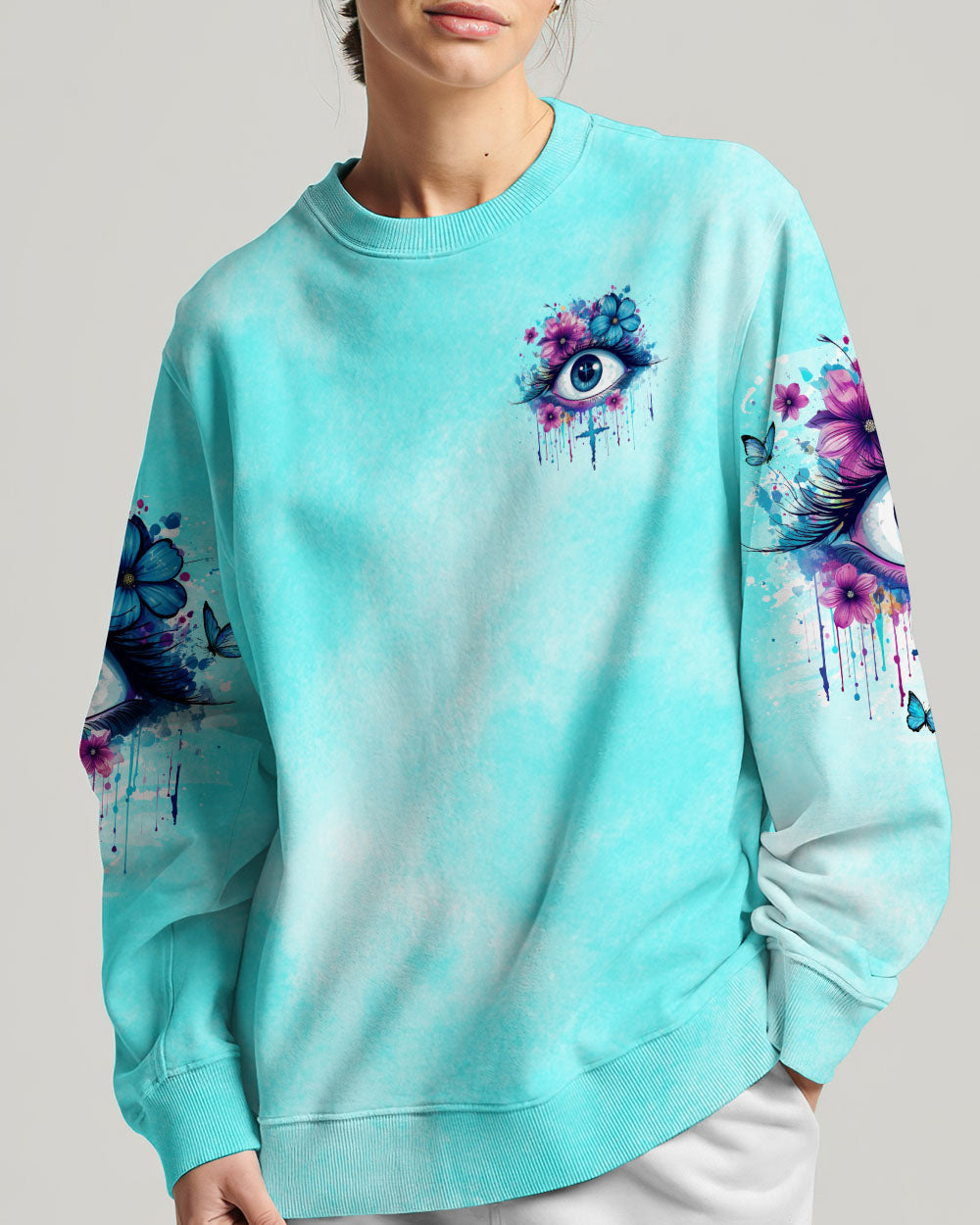 Keep Your Eyes On Jesus Women's All Over Print Shirt - Tlno1110234, easychoo.com