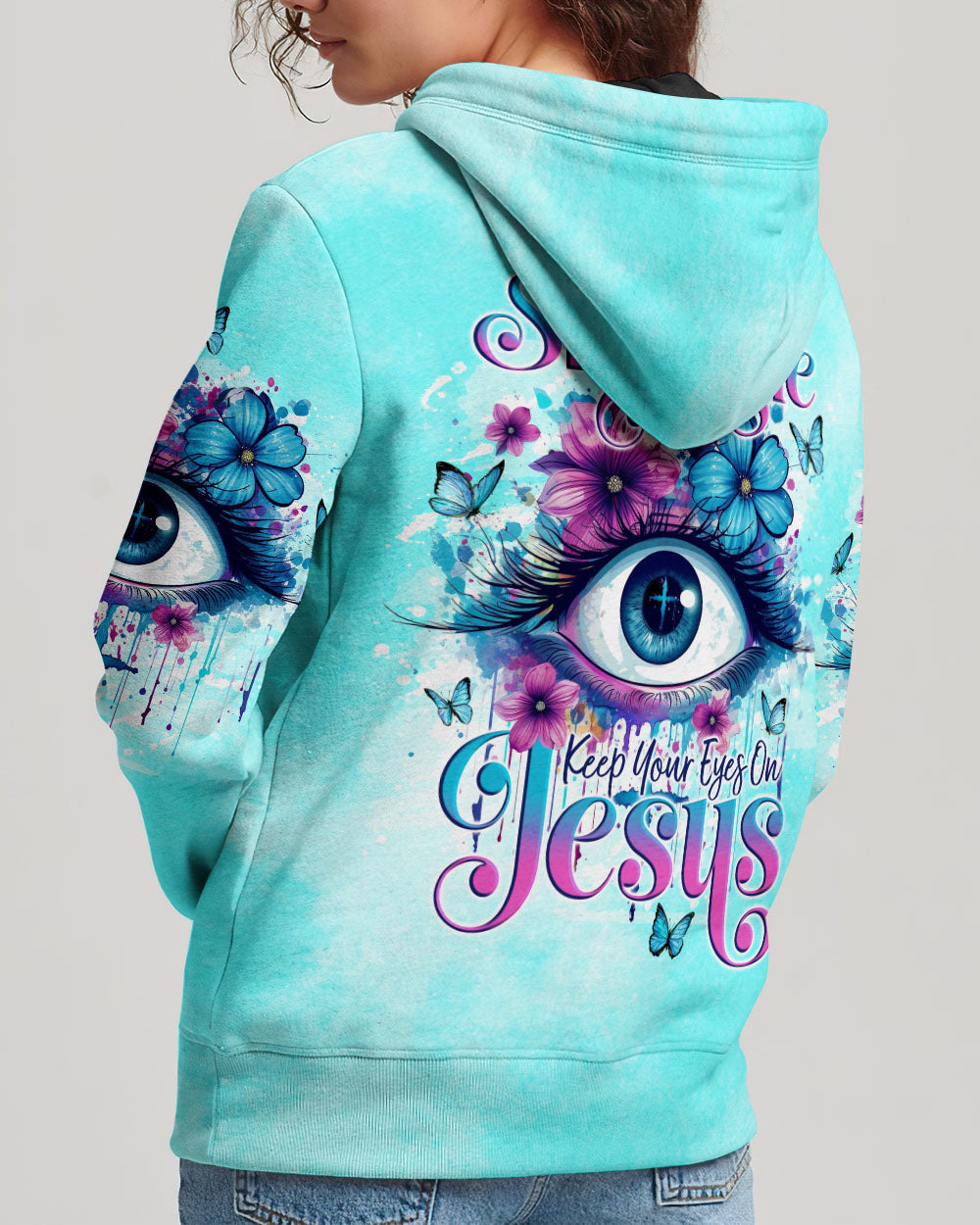 Keep Your Eyes On Jesus Women's All Over Print Shirt - Tlno1110234, easychoo.com