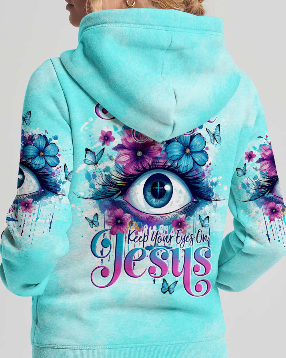 Keep Your Eyes On Jesus Women's All Over Print Shirt - Tlno1110234, easychoo.com
