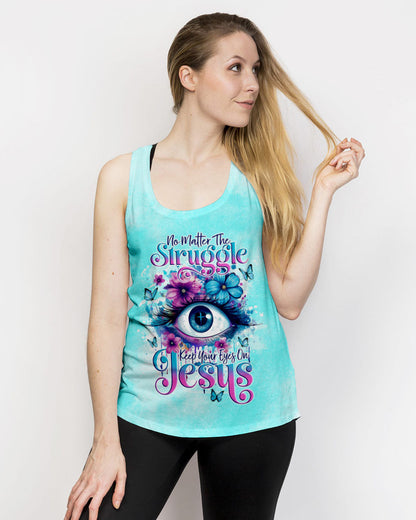 Keep Your Eyes On Jesus Women's All Over Print Shirt - Tlno1110234, easychoo.com