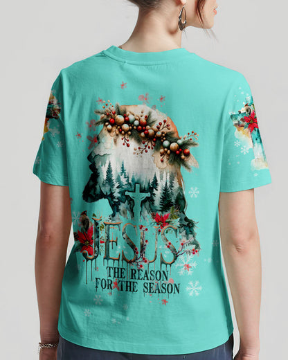 Jesus The Reason Watercolor Christmas Women's All Over Print Shirt - Tltw0911234, easychoo.com