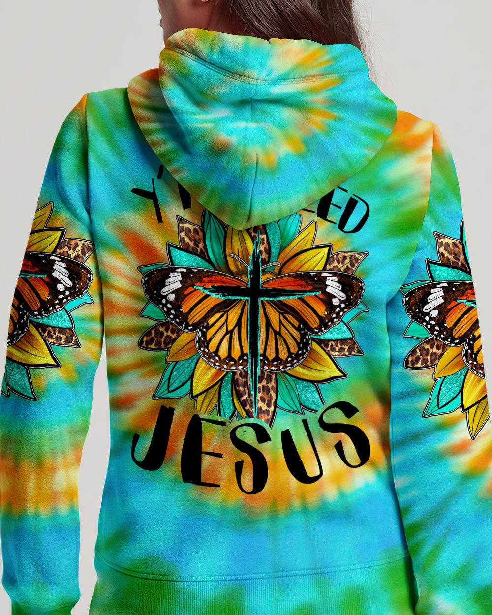 Y'all Need Jesus Tie Dye Women's All Over Print Shirt - Tytd1007235, easychoo.com