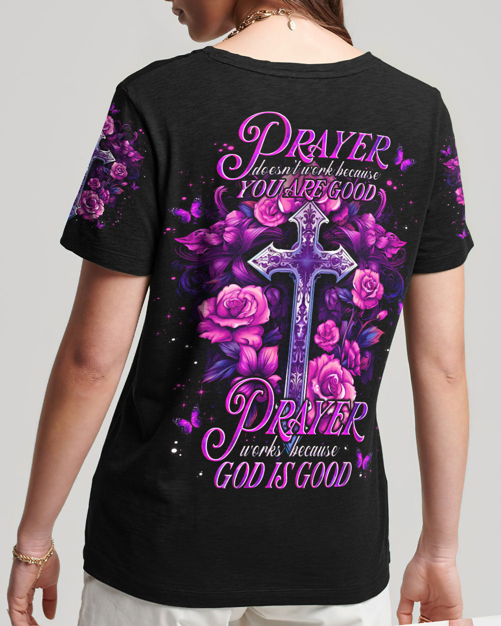 God Is Good Women's All Over Print Shirt - Tlno0408231, easychoo.com
