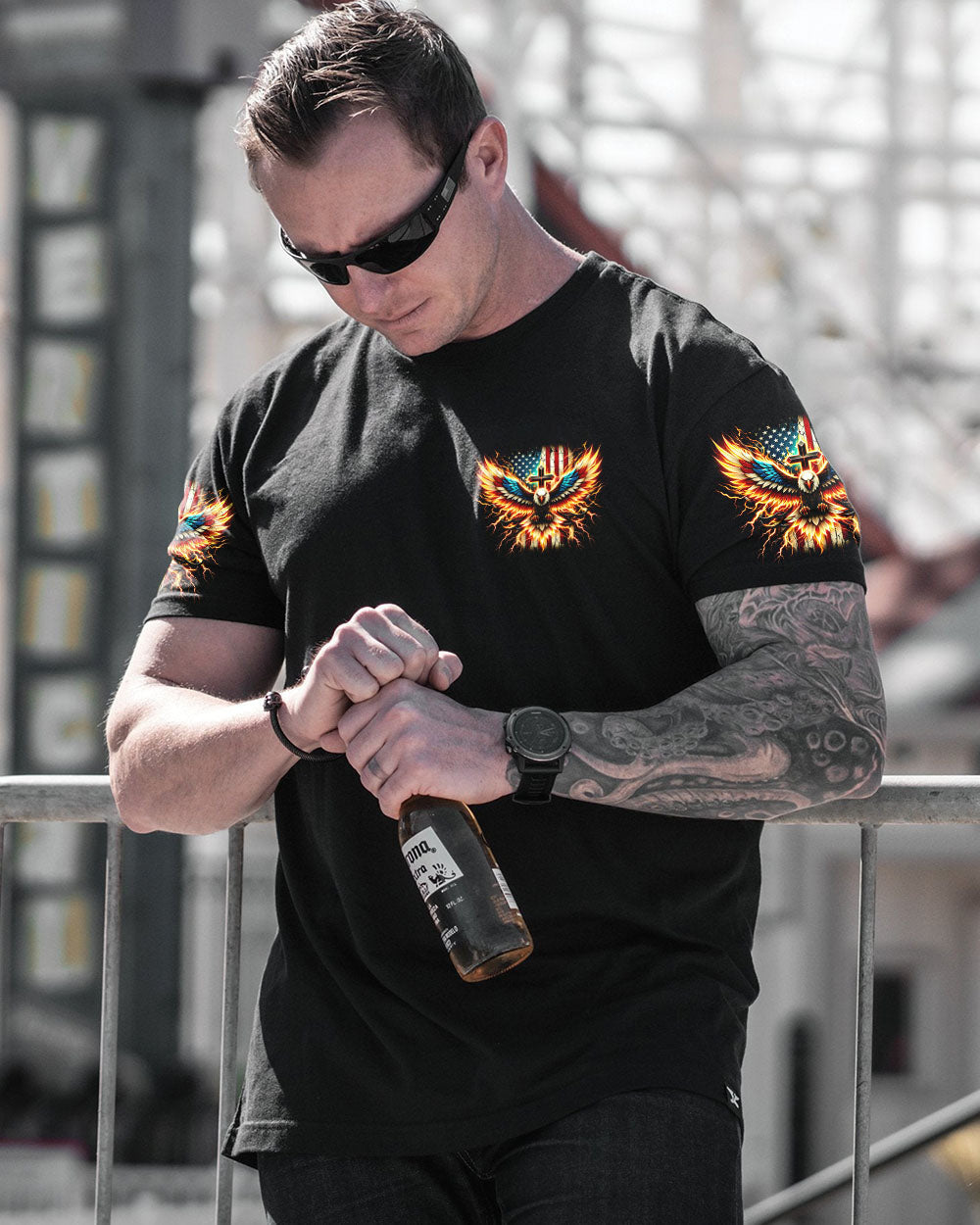 One Nation Under God Men's All Over Print Shirt - Tytm1106241, easychoo.com