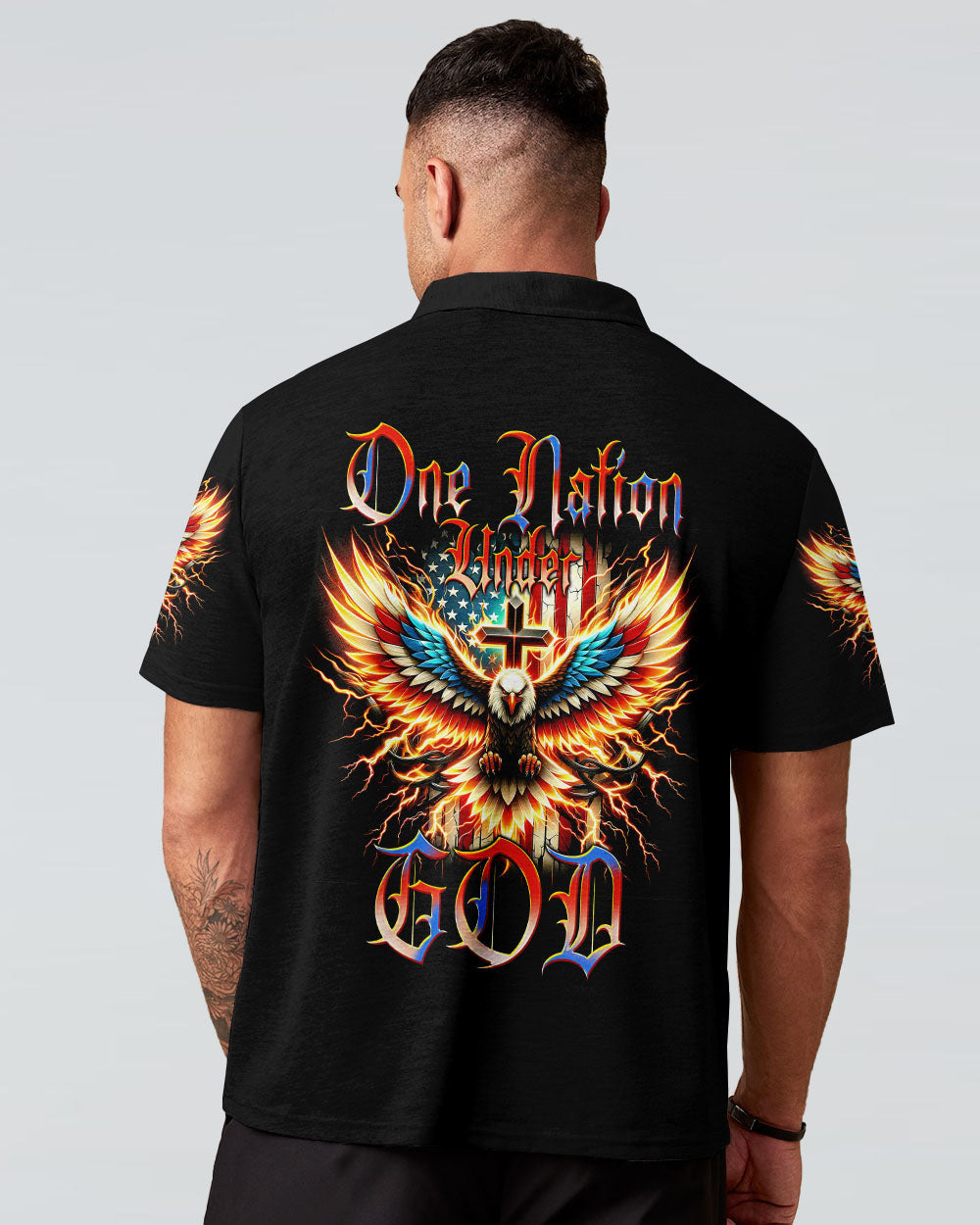 One Nation Under God Men's All Over Print Shirt - Tytm1106241, easychoo.com