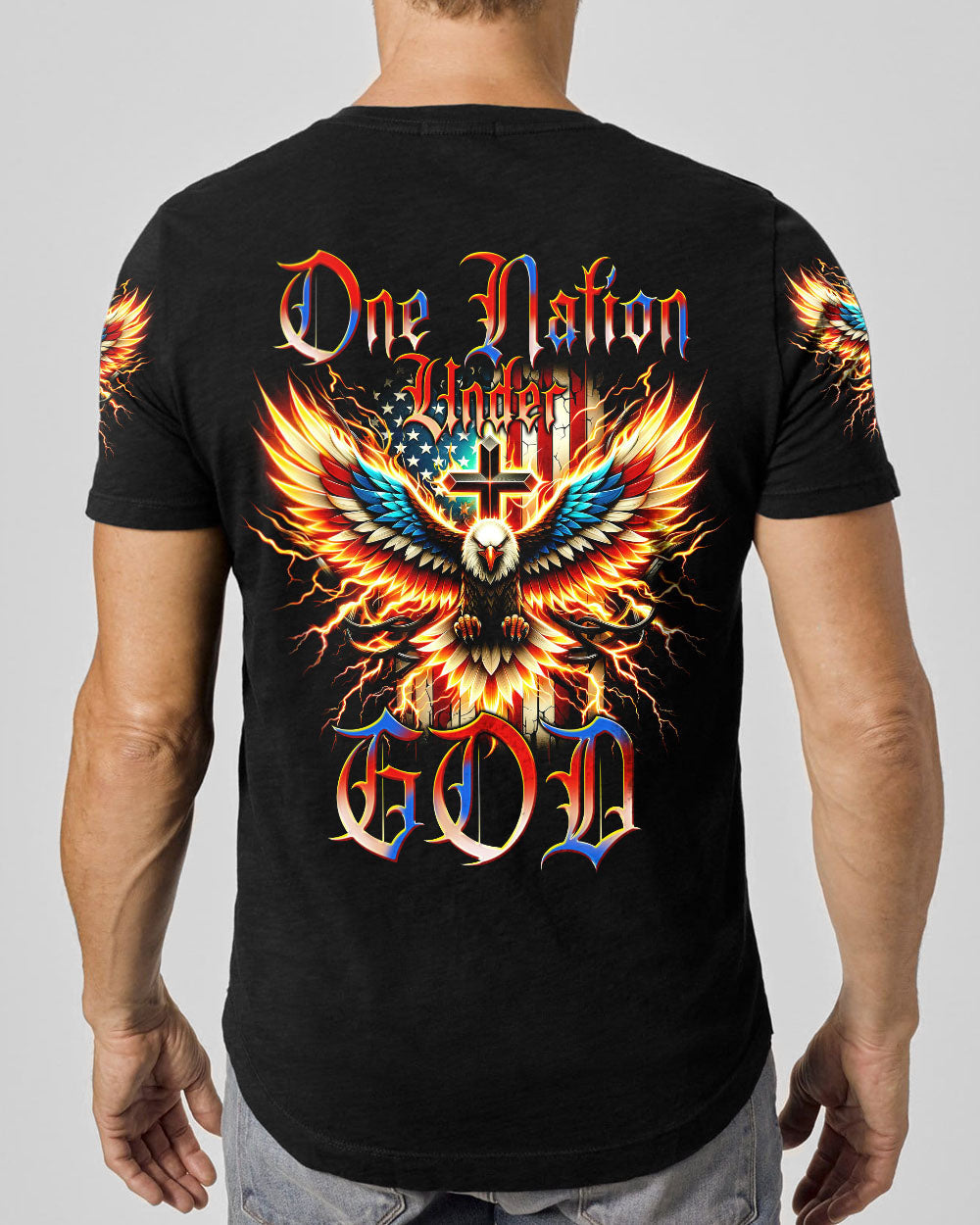 One Nation Under God Men's All Over Print Shirt - Tytm1106241, easychoo.com