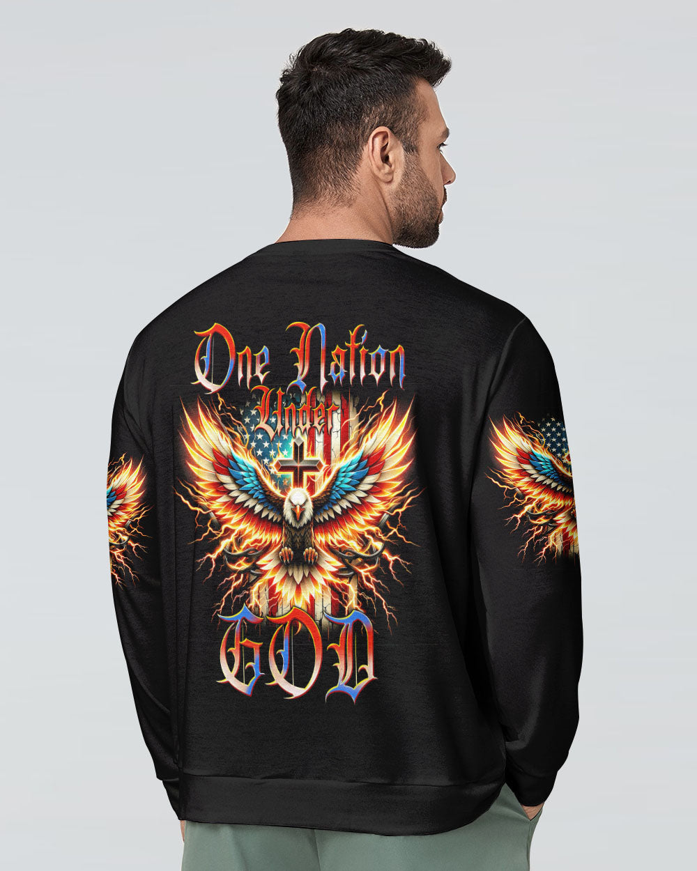 One Nation Under God Men's All Over Print Shirt - Tytm1106241, easychoo.com