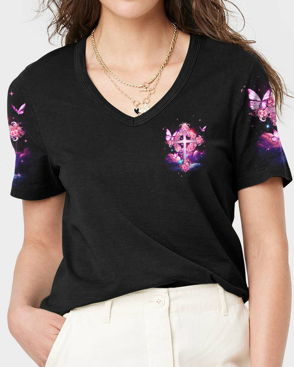 May Angels Watch Over You Women's All Over Print Shirt - Tyqy1410231, easychoo.com