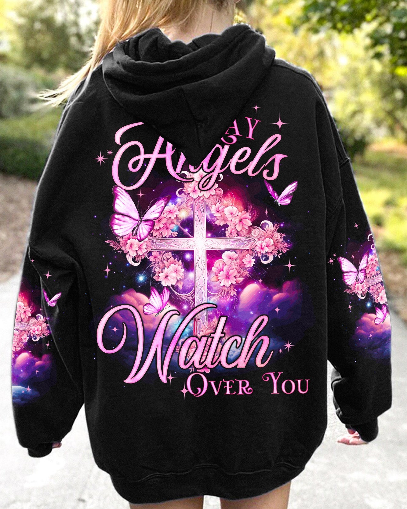 May Angels Watch Over You Women's All Over Print Shirt - Tyqy1410231, easychoo.com