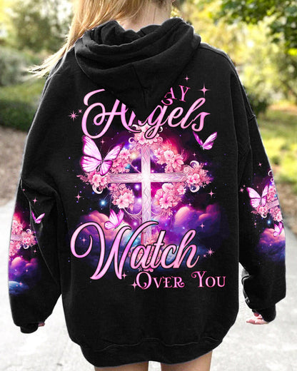 May Angels Watch Over You Women's All Over Print Shirt - Tyqy1410231, easychoo.com