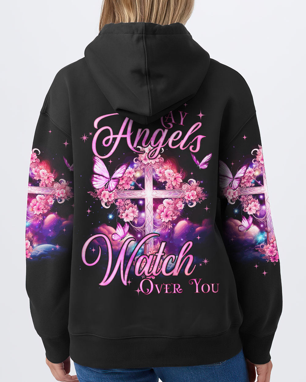 May Angels Watch Over You Women's All Over Print Shirt - Tyqy1410231, easychoo.com