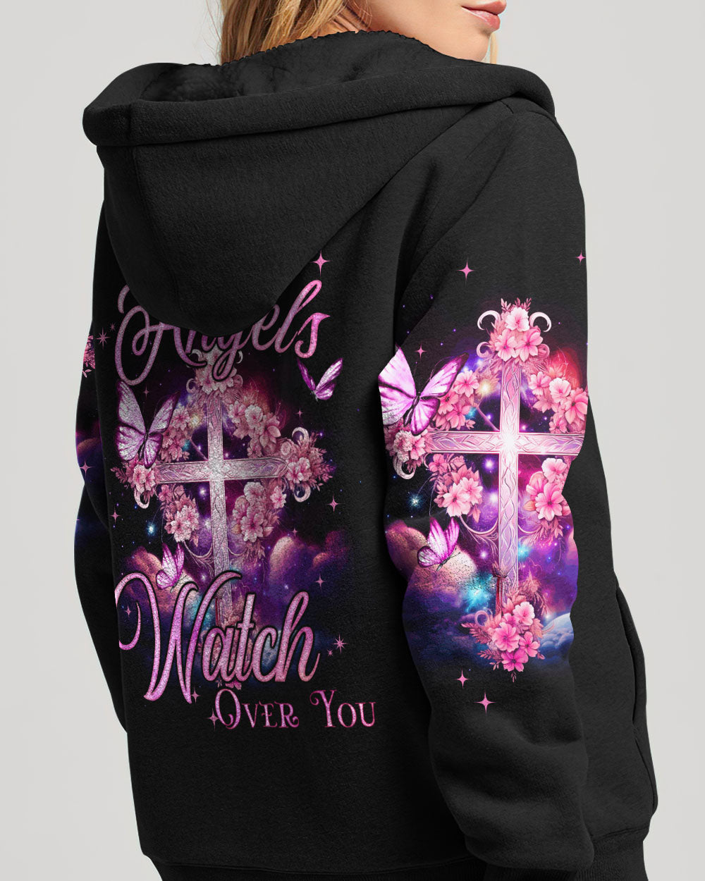 May Angels Watch Over You Women's All Over Print Shirt - Tyqy1410231, easychoo.com