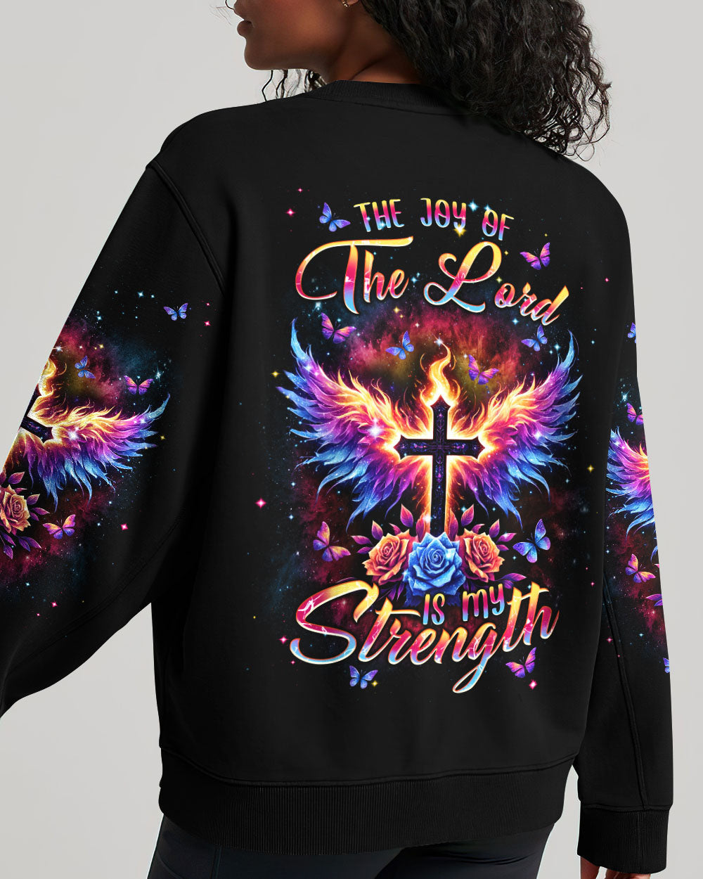 The Joy Of The Lord Cross Wings Women's All Over Print Shirt - Tlnt1206241, easychoo.com