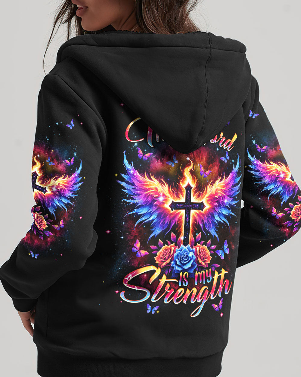 The Joy Of The Lord Cross Wings Women's All Over Print Shirt - Tlnt1206241, easychoo.com