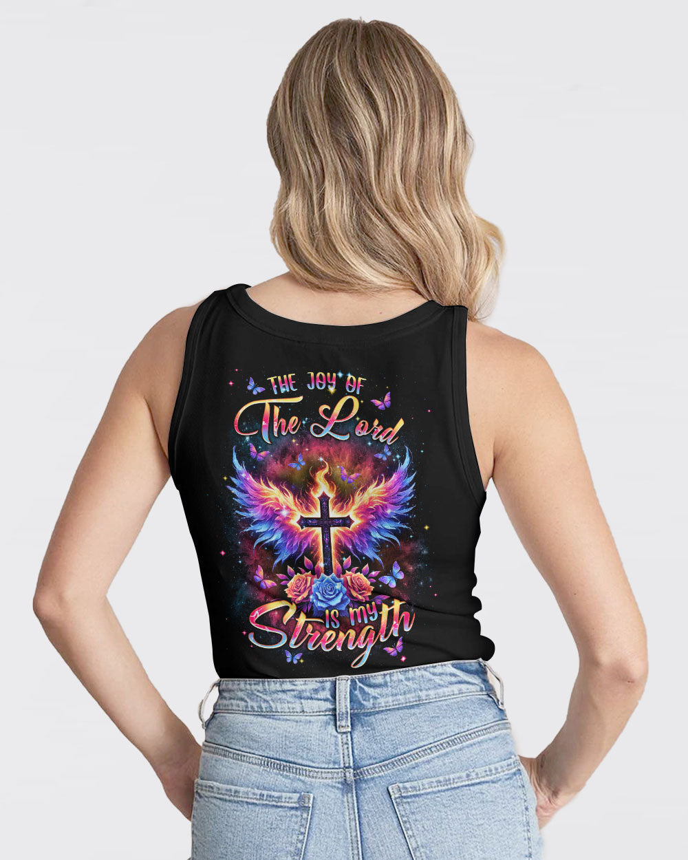 The Joy Of The Lord Cross Wings Women's All Over Print Shirt - Tlnt1206241, easychoo.com
