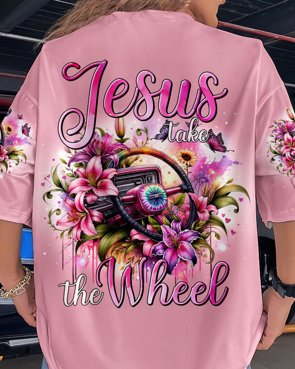 Jesus Take The Wheel Women's All Over Print Shirt - Tytm0905244, easychoo.com