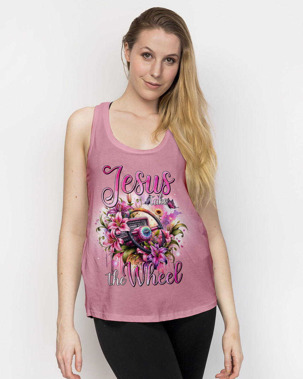 Jesus Take The Wheel Women's All Over Print Shirt - Tytm0905244, easychoo.com