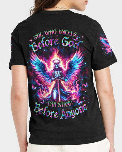 She Who Kneels Before God Women's All Over Print Shirt - Yhdu1005244, easychoo.com