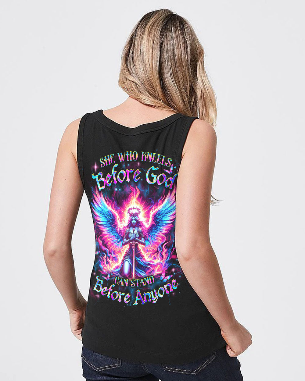 She Who Kneels Before God Women's All Over Print Shirt - Yhdu1005244, easychoo.com