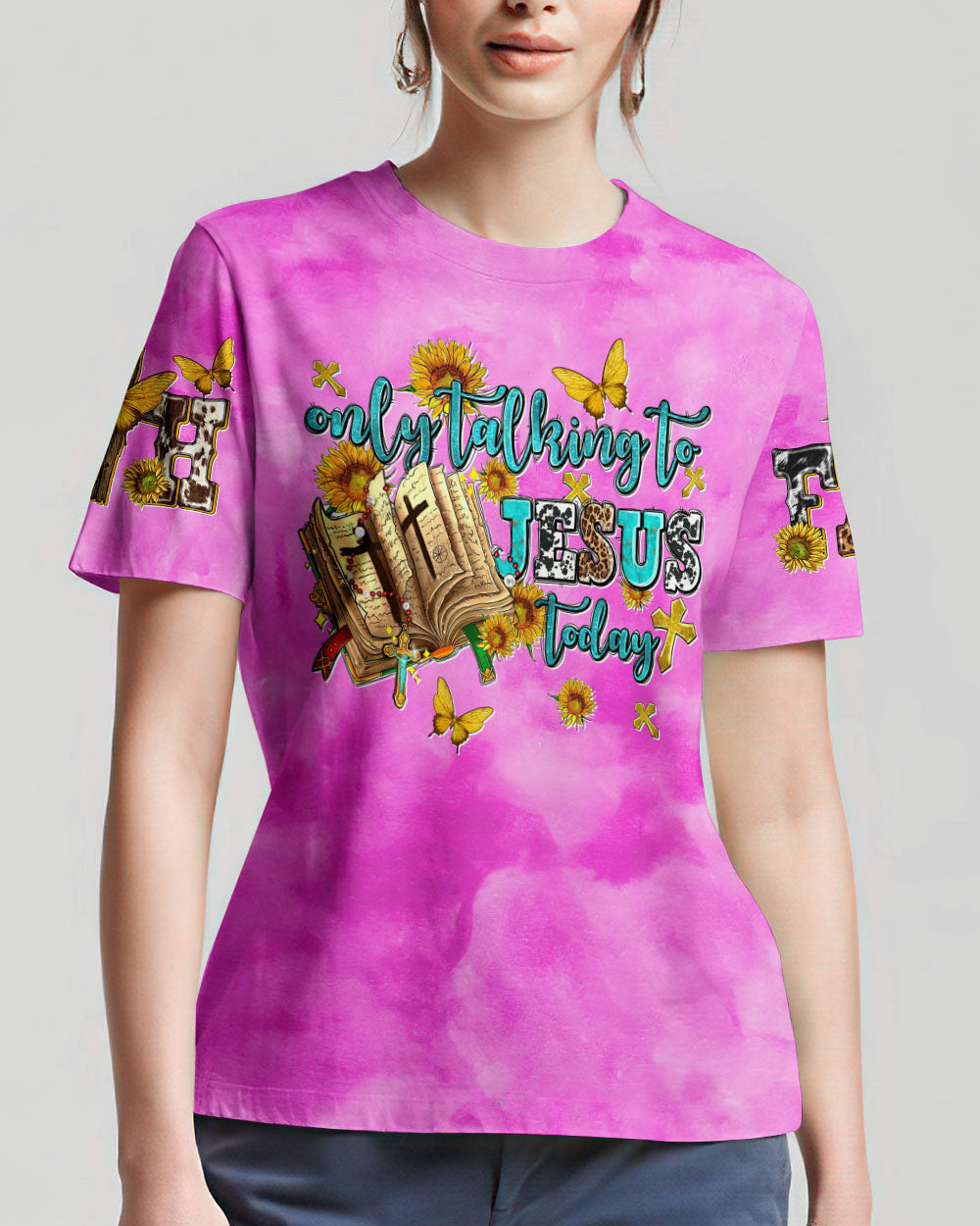 Only Talking To Jesus Today Women's All Over Print Shirt - Tltw1007234, easychoo.com