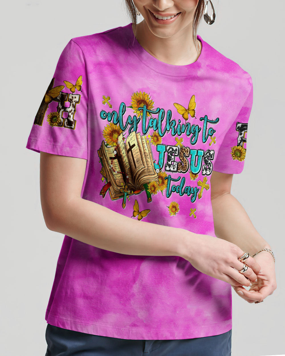 Only Talking To Jesus Today Women's All Over Print Shirt - Tltw1007234, easychoo.com