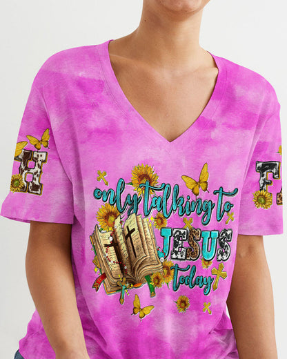 Only Talking To Jesus Today Women's All Over Print Shirt - Tltw1007234, easychoo.com