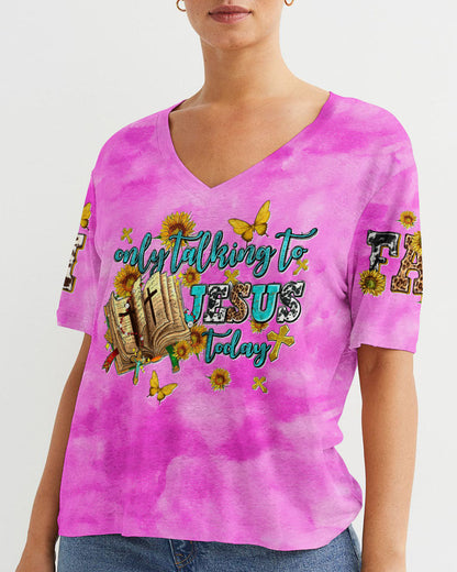 Only Talking To Jesus Today Women's All Over Print Shirt - Tltw1007234, easychoo.com