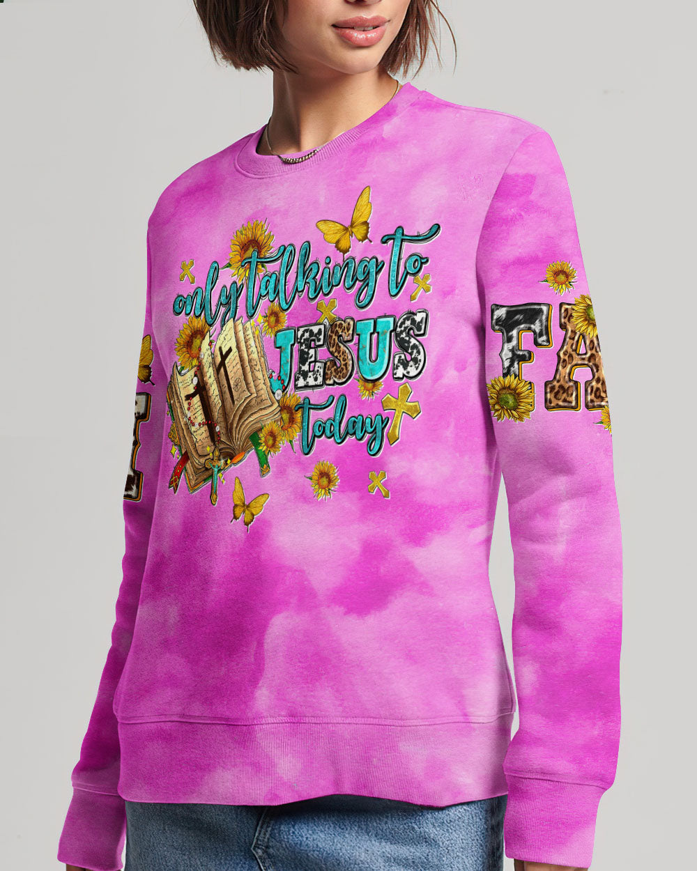 Only Talking To Jesus Today Women's All Over Print Shirt - Tltw1007234, easychoo.com