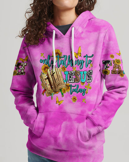 Only Talking To Jesus Today Women's All Over Print Shirt - Tltw1007234, easychoo.com