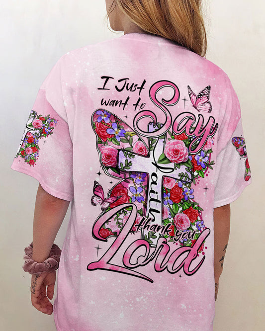 Thank You Lord Women's All Over Print Shirt - Tytm1007232, easychoo.com