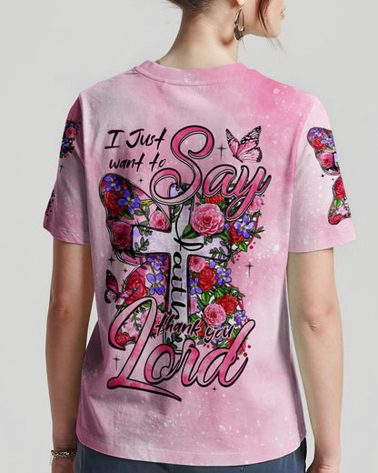 Thank You Lord Women's All Over Print Shirt - Tytm1007232, easychoo.com