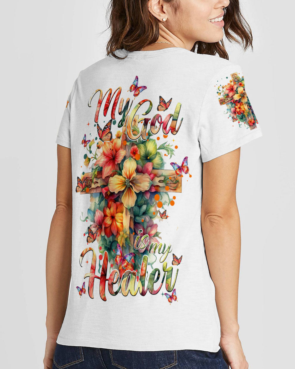 My God Is My Healer Women's All Over Print Shirt - Tytm1007233, easychoo.com