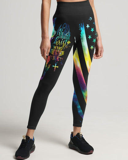 I Can Do All Things Through Christ Half Wings Colorful Women's All Over Print Shirt - Tlty2506234, easychoo.com