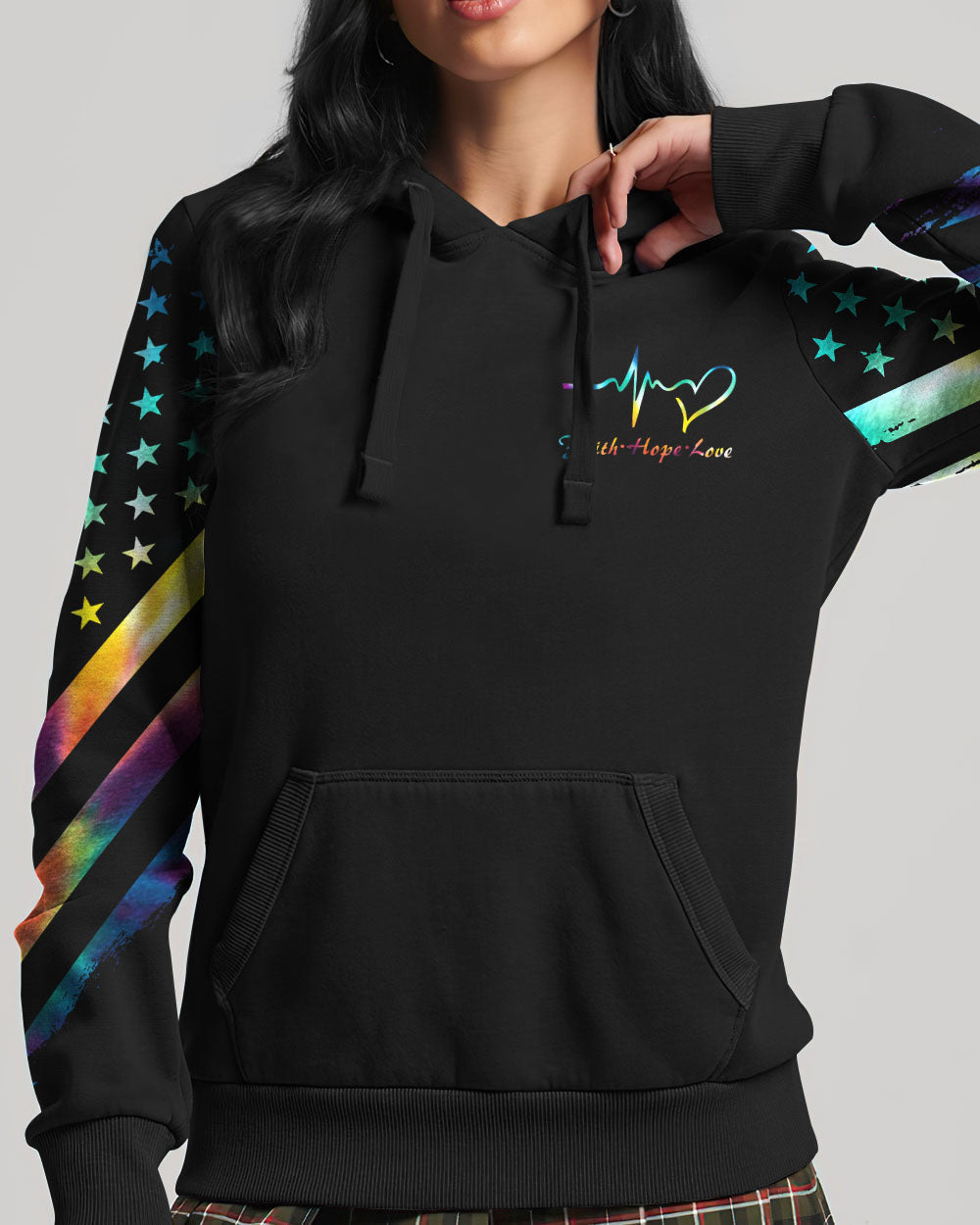 I Can Do All Things Through Christ Half Wings Colorful Women's All Over Print Shirt - Tlty2506234, easychoo.com