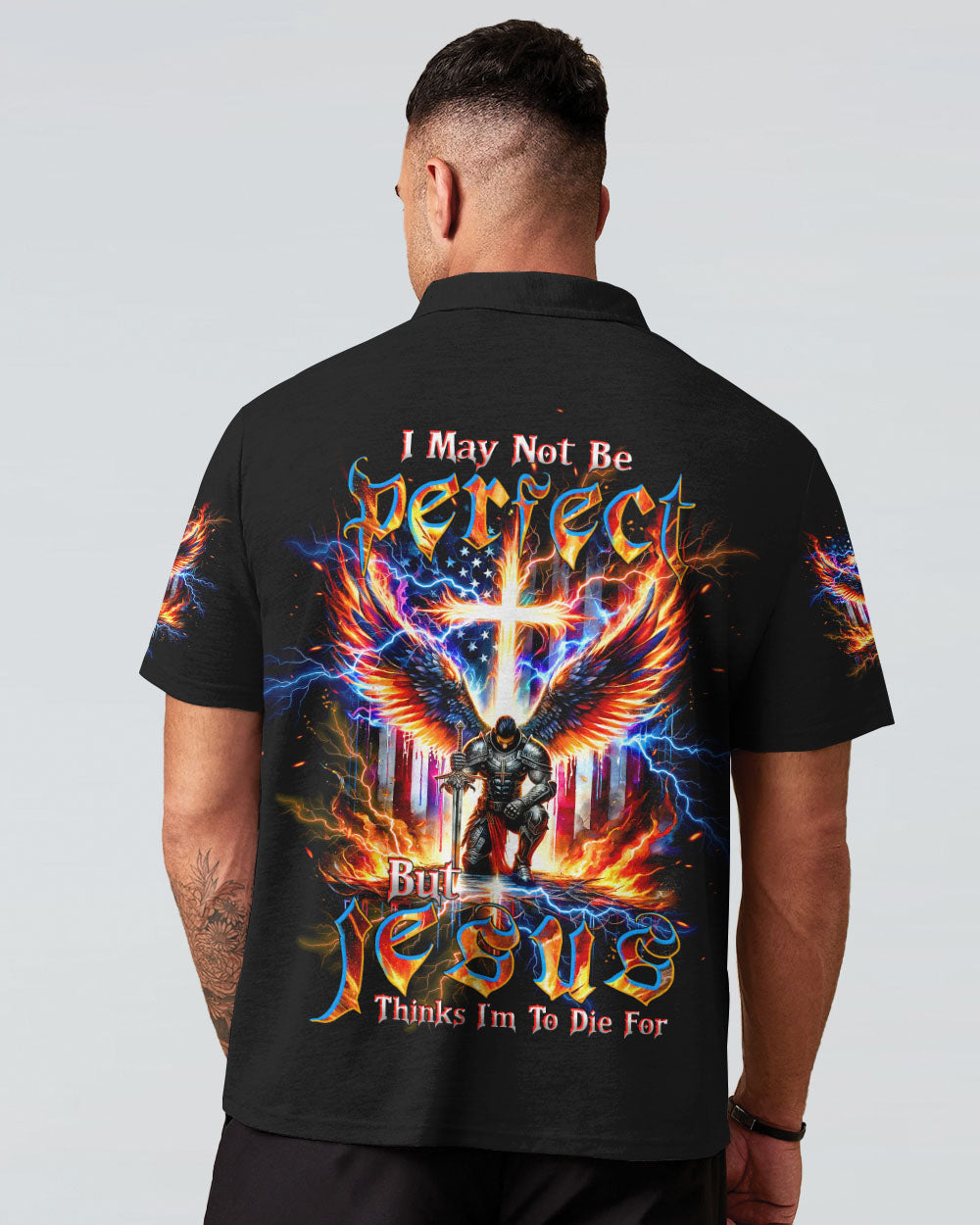 I May Not Be Perfect Warrior Men's All Over Print Shirt - Tltw0706244, easychoo.com