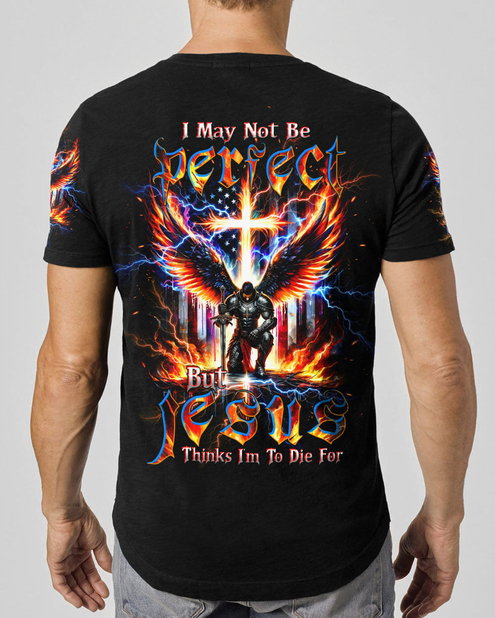 I May Not Be Perfect Warrior Men's All Over Print Shirt - Tltw0706244, easychoo.com