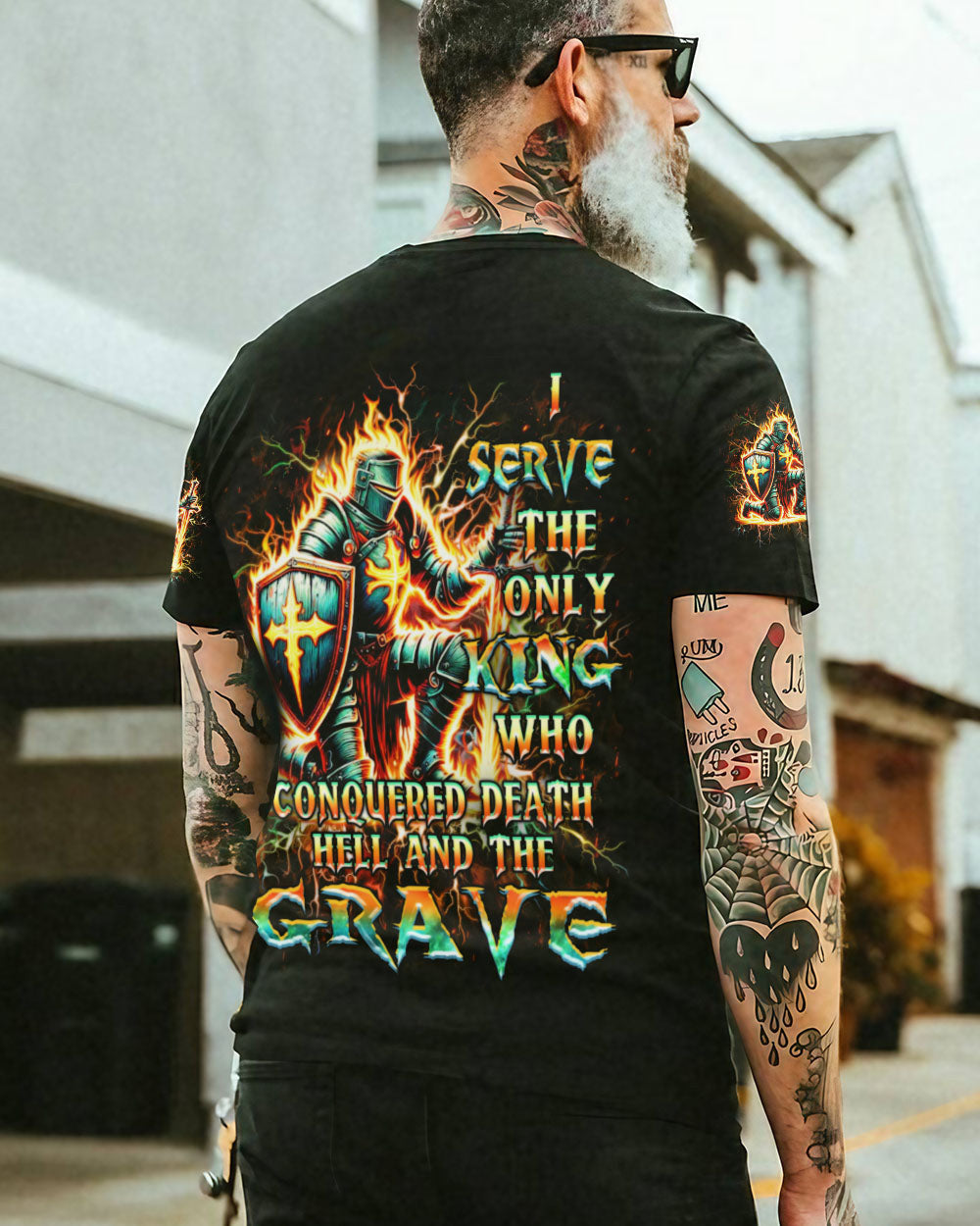 I Serve The Only King Men's All Over Print Shirt - Yhhn0706241, easychoo.com