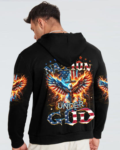One Nation Under God Men's All Over Print Shirt - Tyqy1106245, easychoo.com