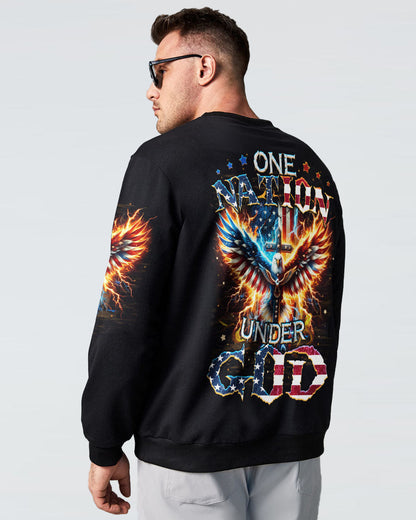 One Nation Under God Men's All Over Print Shirt - Tyqy1106245, easychoo.com