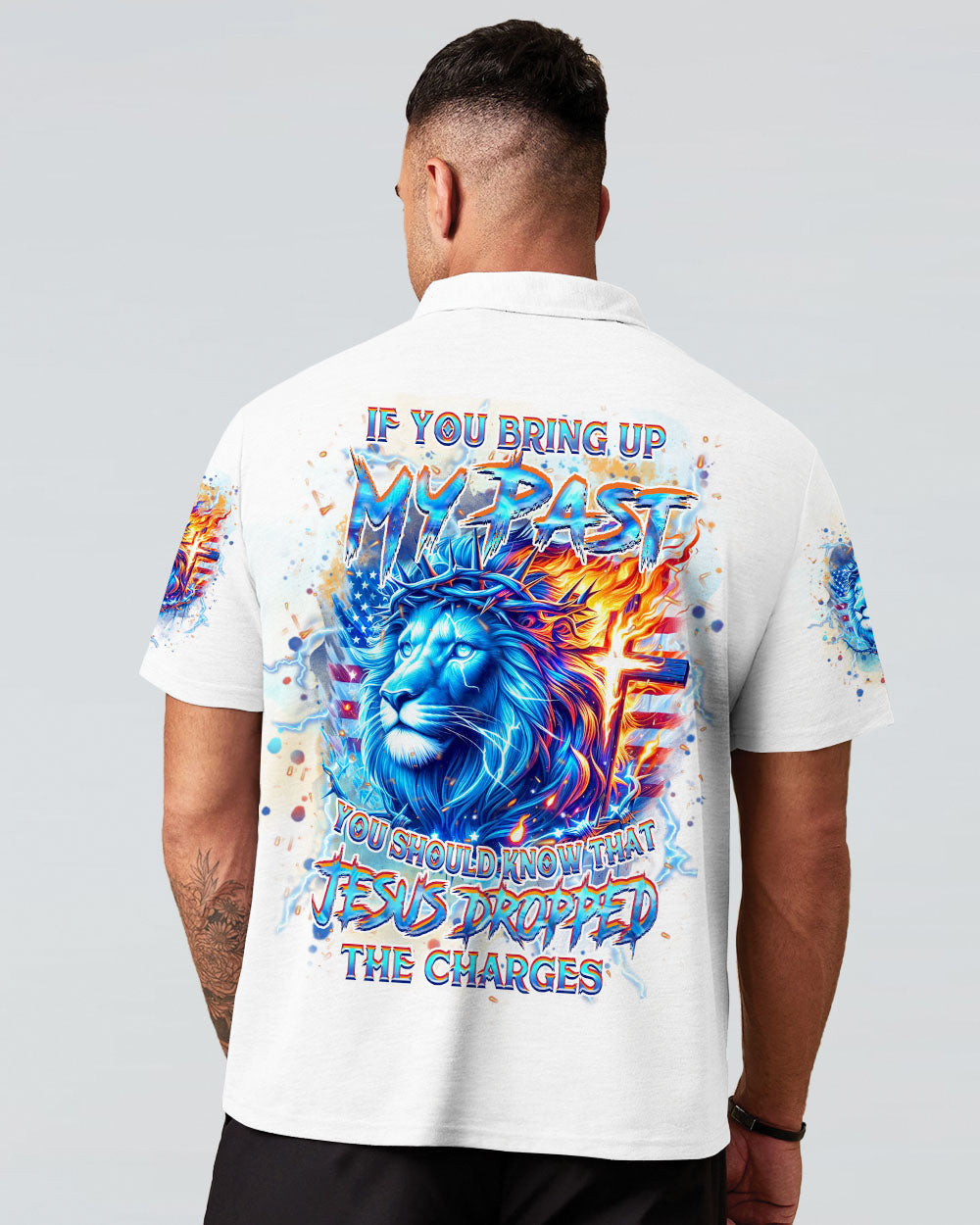Jesus Dropped The Charges Lion Men's All Over Print Shirt - Yhhn2805244, easychoo.com