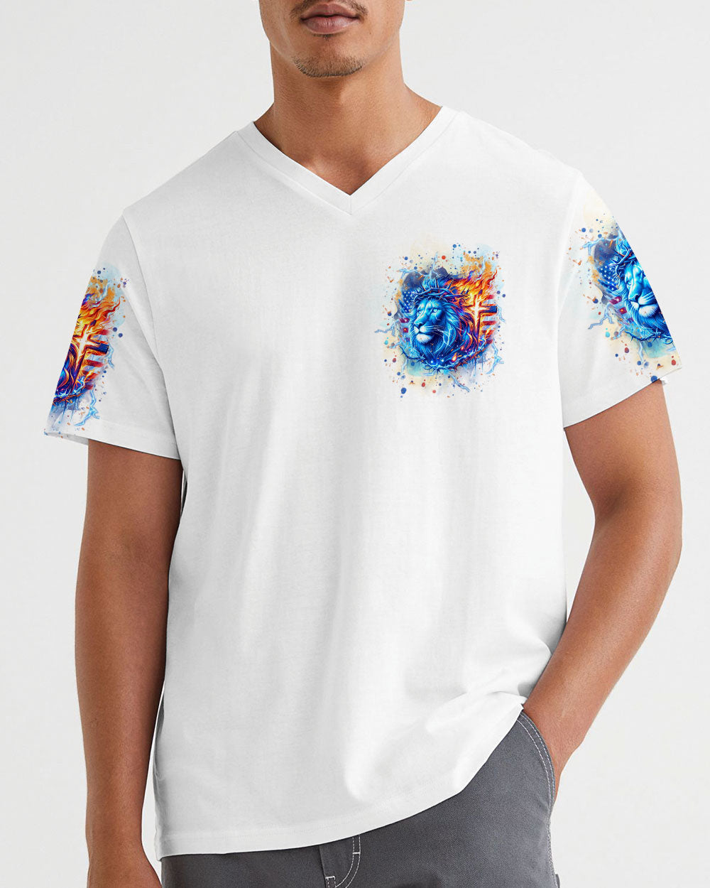 Jesus Dropped The Charges Lion Men's All Over Print Shirt - Yhhn2805244, easychoo.com